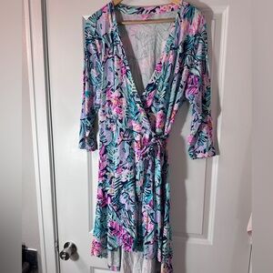 Lilly Pulitzer XL wrap dress.